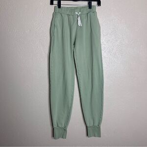 Fordays organic cotton fleece joggers green